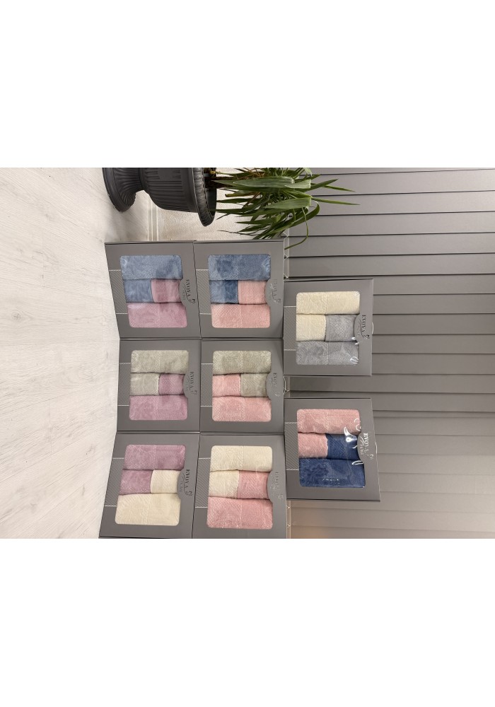 KISMİ KADİFE HAMAM TAKIMI ÇINAR DESEN %100 PAMUK 50-90 2 ADET+90-150 2 ADET